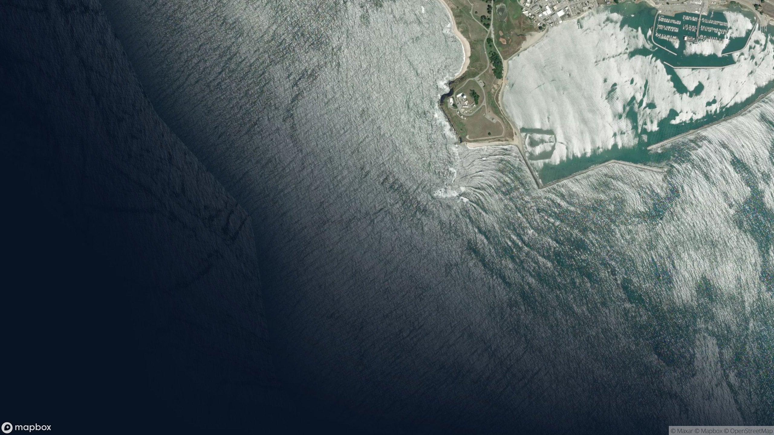 Surf scene from California, United States.