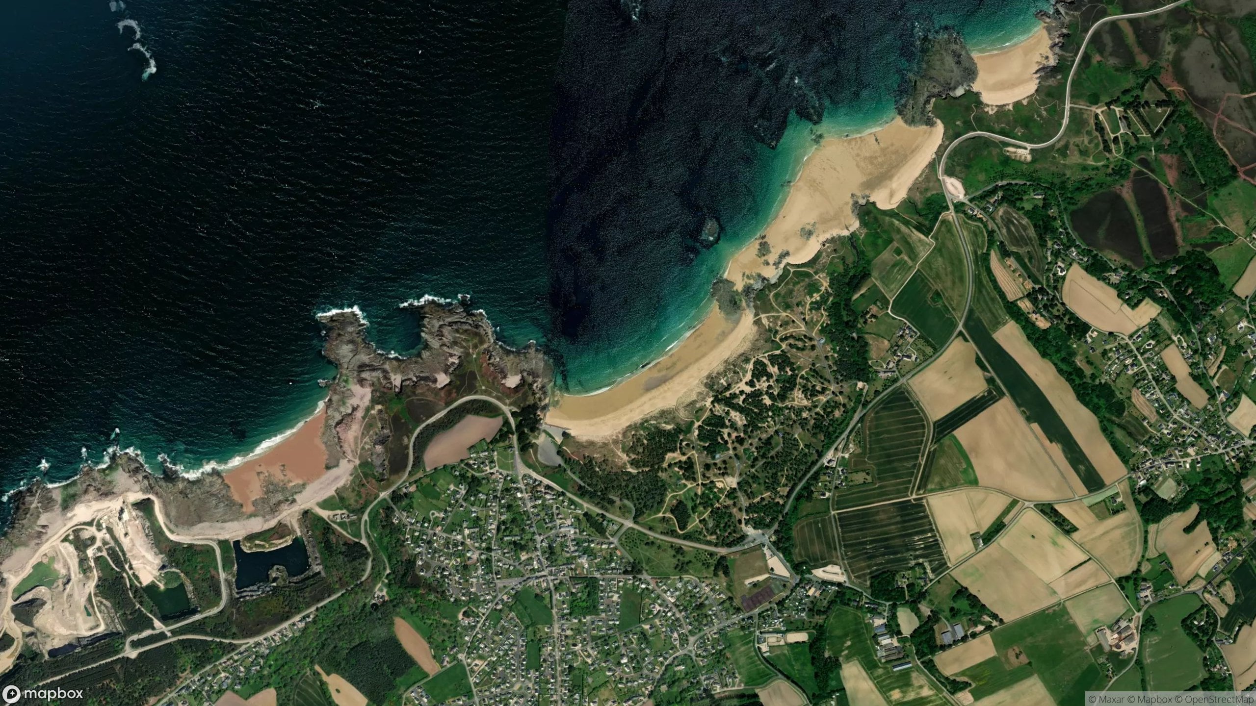 Surf scene from North France, France.