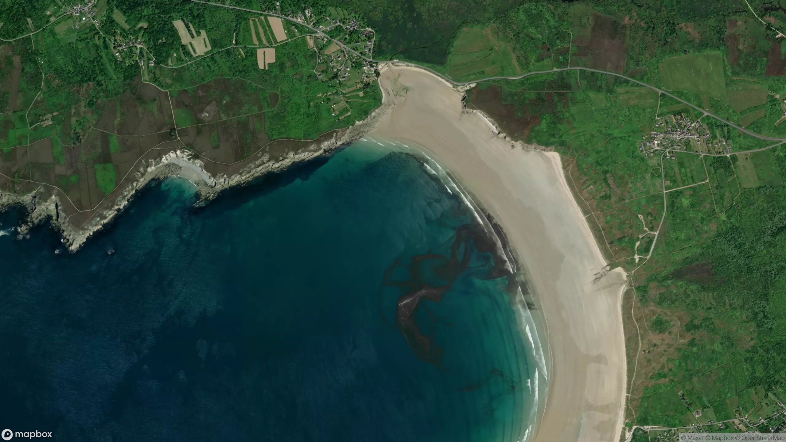 Surf scene from Northwest France, France.